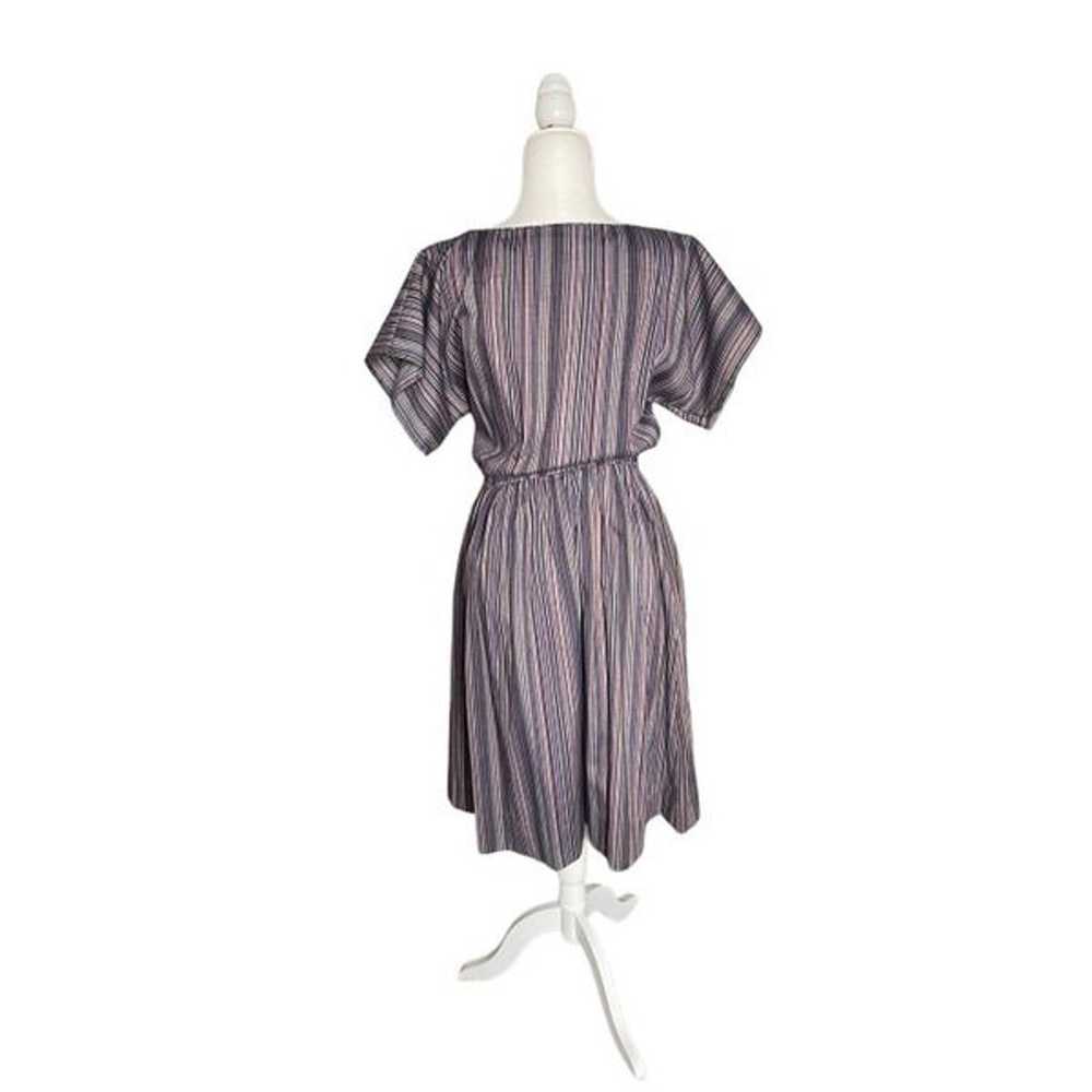 60s 70s vintage striped young Edwardian flared al… - image 2