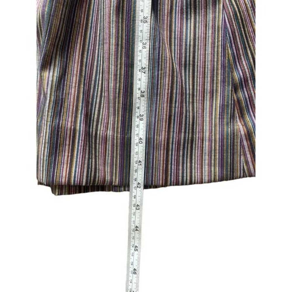 60s 70s vintage striped young Edwardian flared al… - image 7