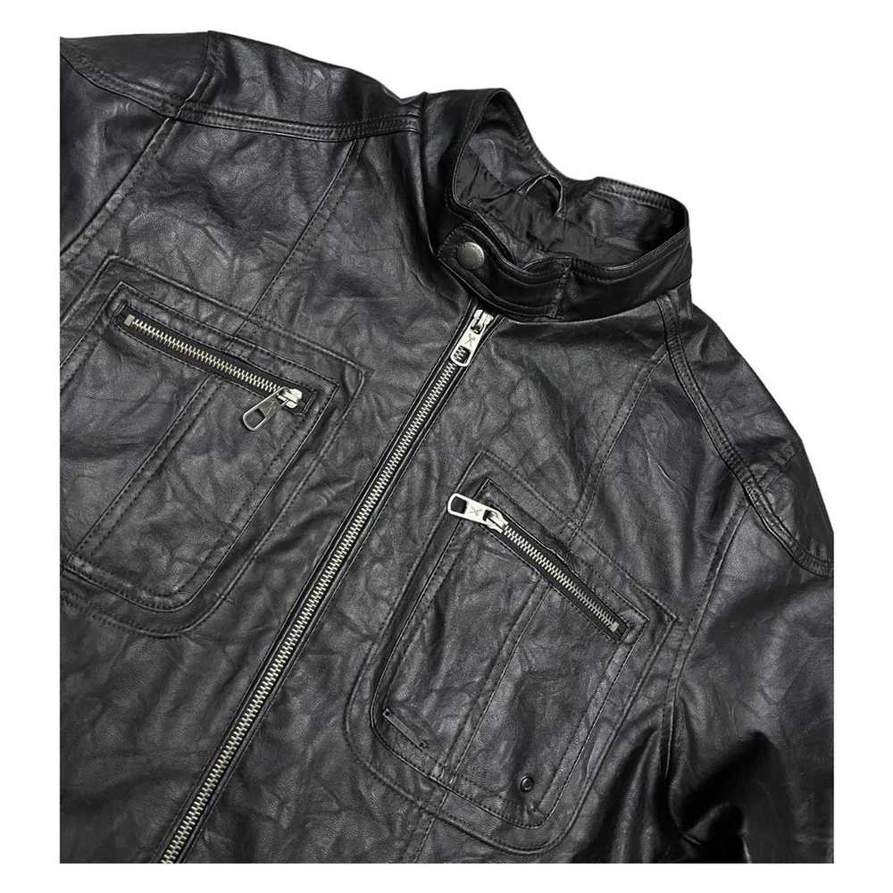 Ecko Unltd. Marc Ecko CUT & SEW Faux Leather Bomb… - image 2