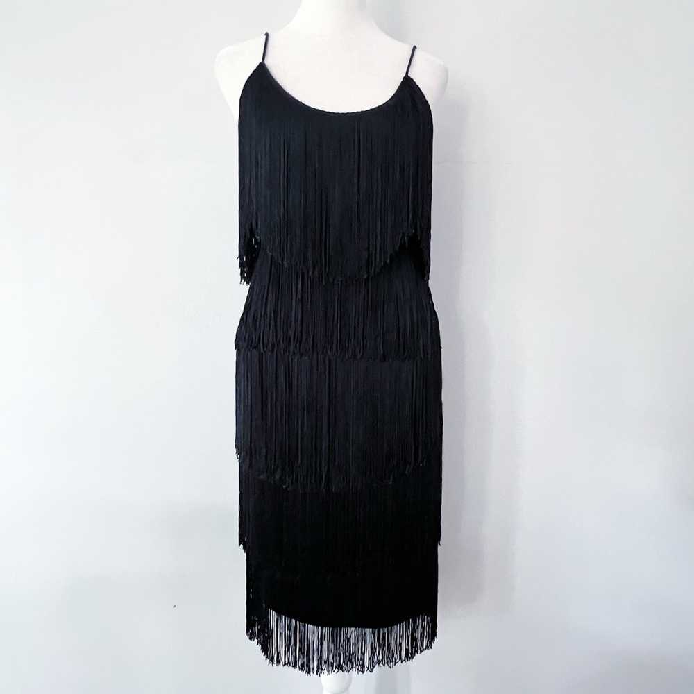 Vintage Retro Flapper Style Fringe Sleeveless Lit… - image 1