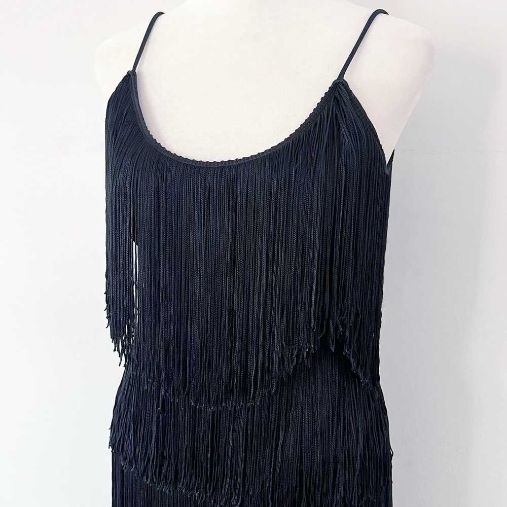 Vintage Retro Flapper Style Fringe Sleeveless Lit… - image 2