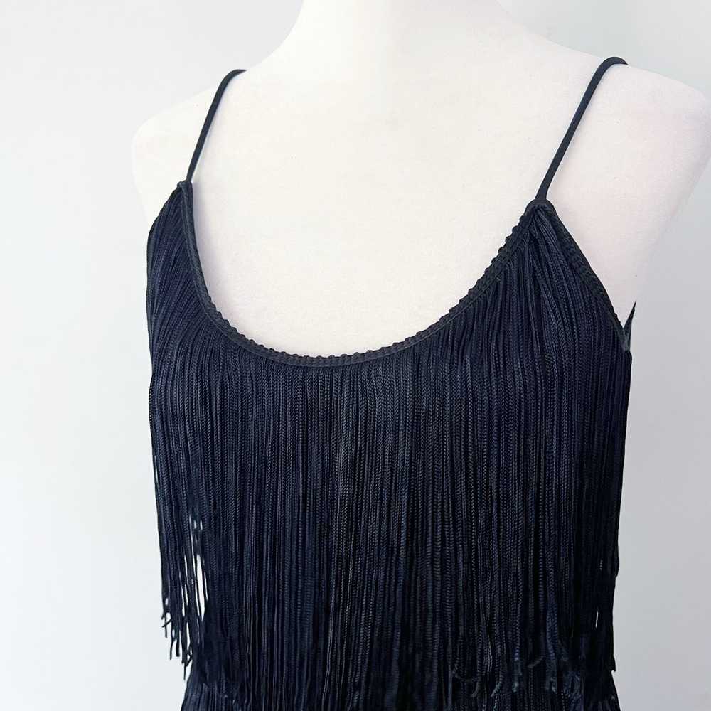 Vintage Retro Flapper Style Fringe Sleeveless Lit… - image 3