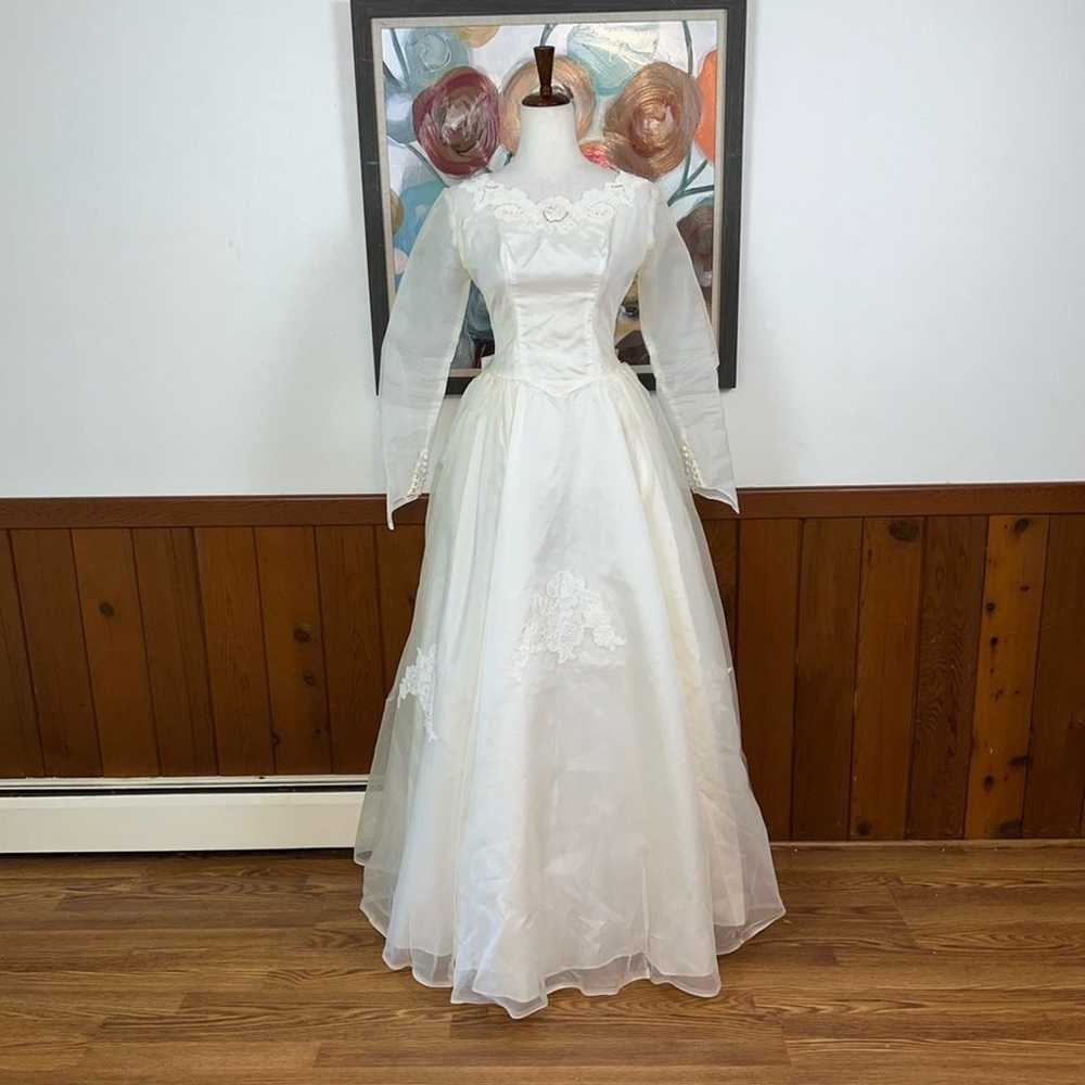 Beautiful Preserved Vintage 1950s/60s Organza Wed… - image 2