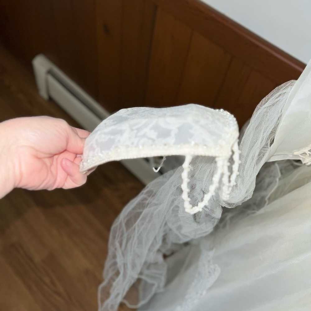 Beautiful Preserved Vintage 1950s/60s Organza Wed… - image 7