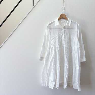 UNIQLO / Cotton Tiered Mini Dress / Layered Style… - image 1