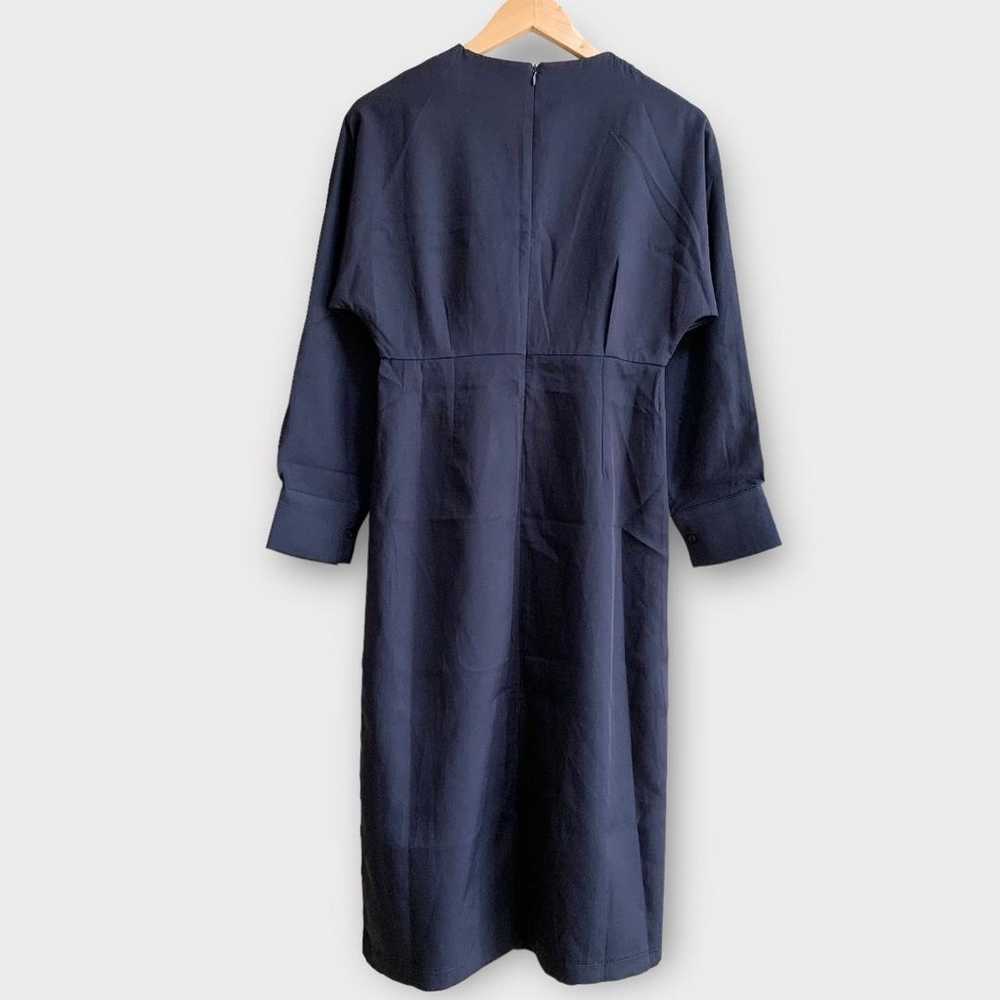 Diosfront Crew Neck Long One-piece Dress, Navy, s… - image 8