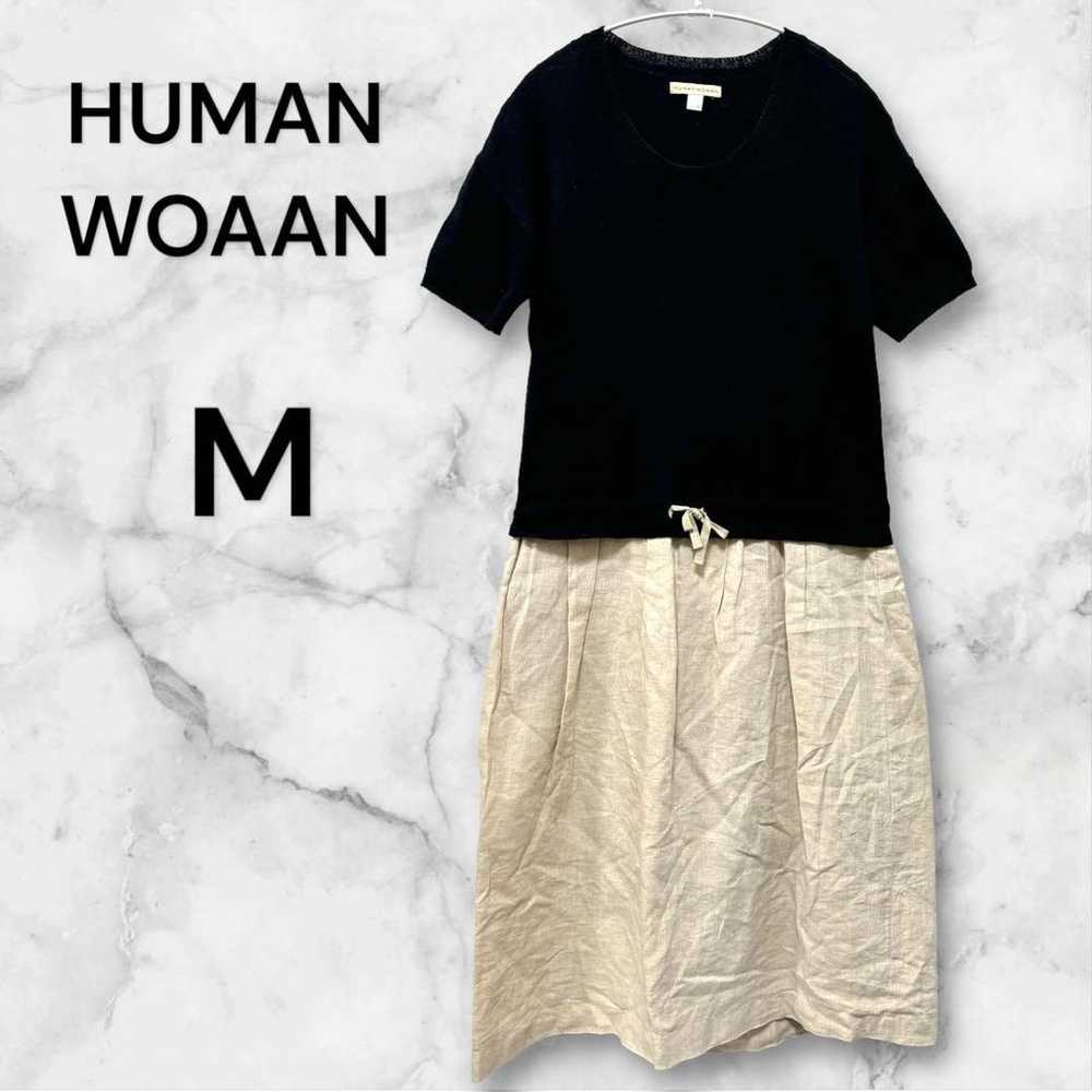 Human Woman ◆ Mixed Material Docking One-piece (M… - image 1