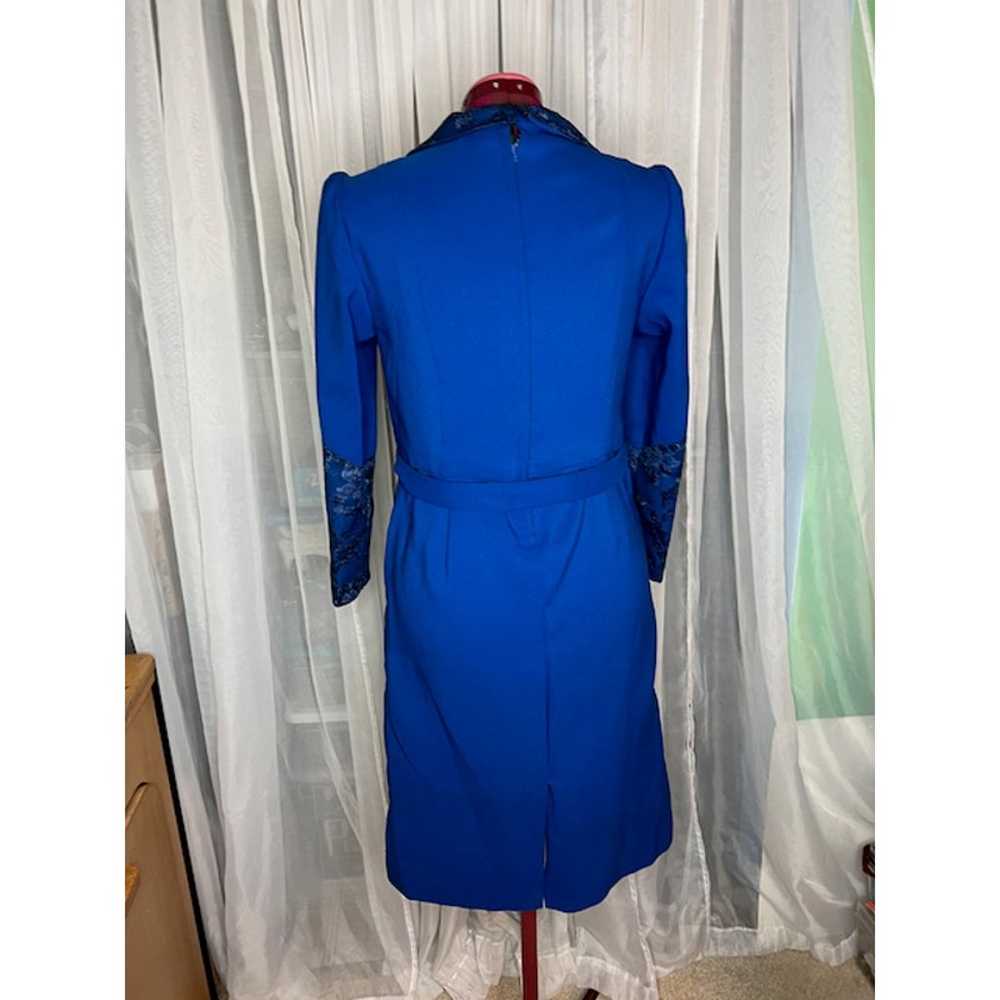 Shirt dress 1960s royal blue - image 6