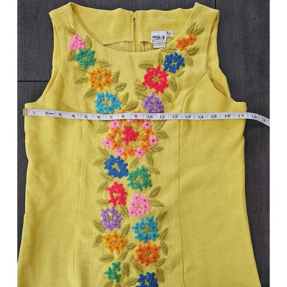 Vtg 70's Phil Rose of California Yellow Embroider… - image 3