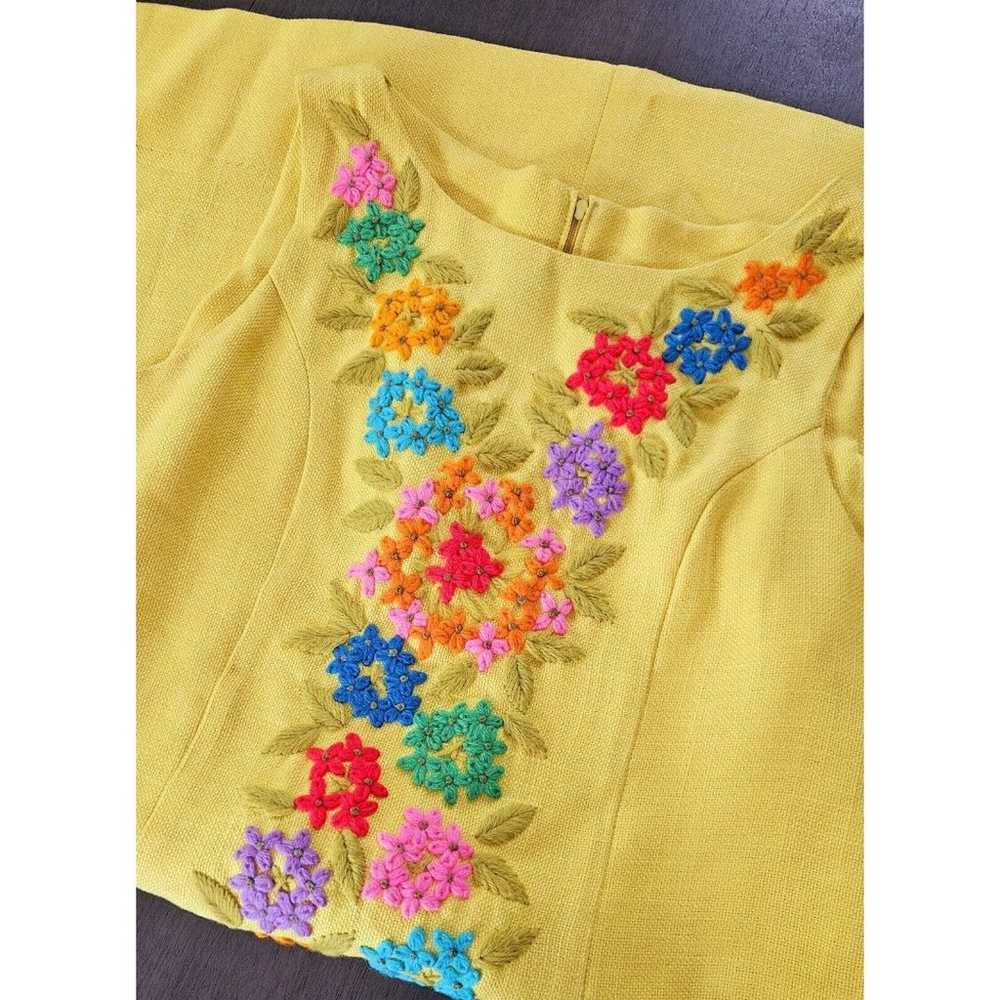 Vtg 70's Phil Rose of California Yellow Embroider… - image 8