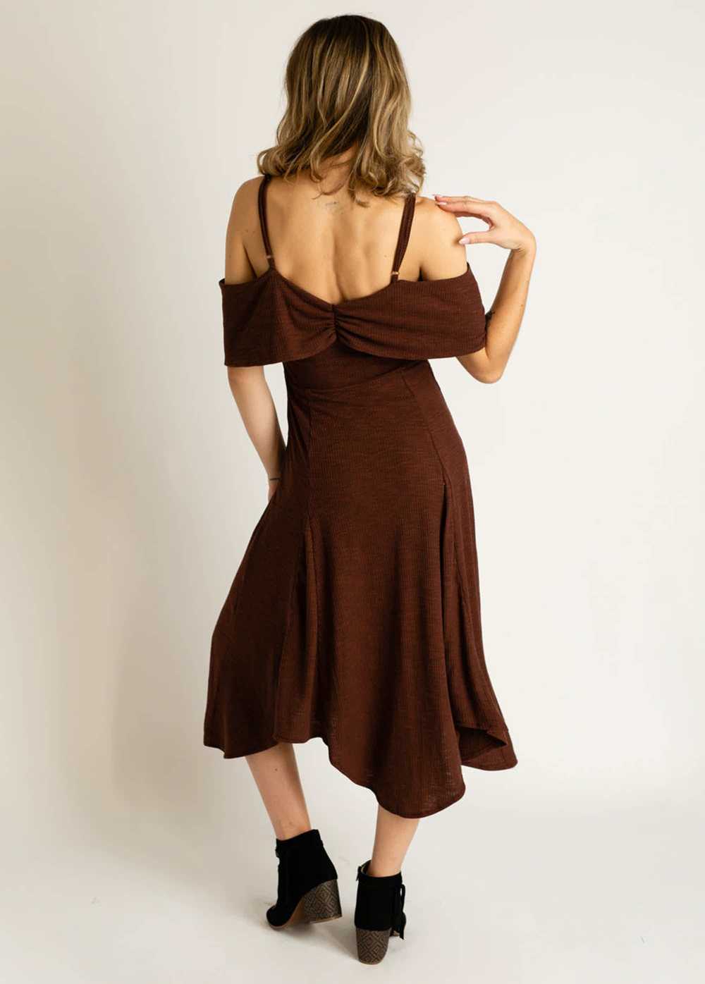 Joyfolie Madorah Dress in Redwood - image 2