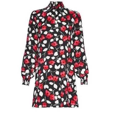 Kate spade Vintage Fleur Crepe Long Sleeve Floral… - image 1