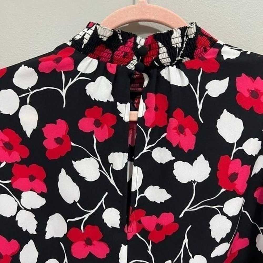 Kate spade Vintage Fleur Crepe Long Sleeve Floral… - image 8