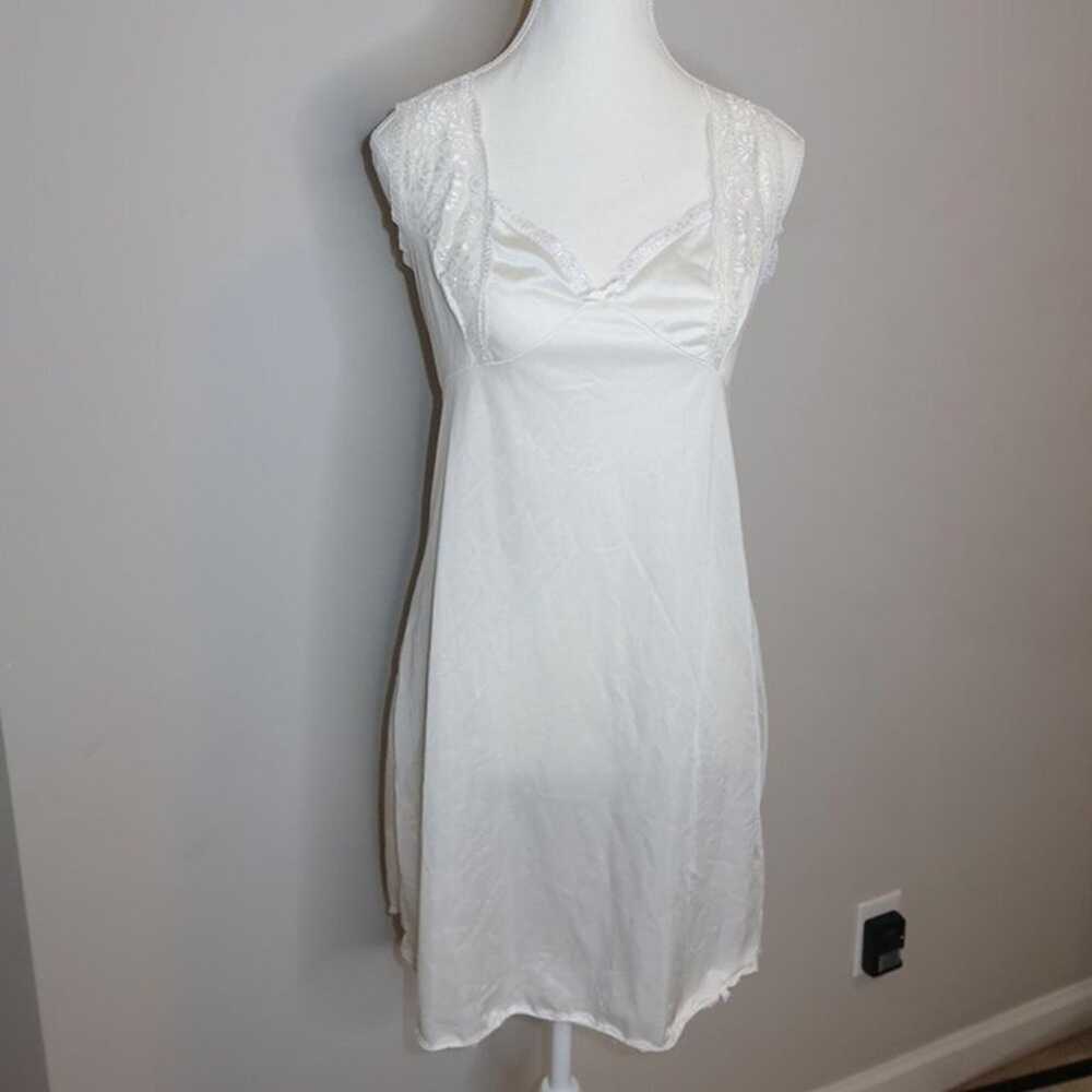 White Lace Slip Dress Size - image 2