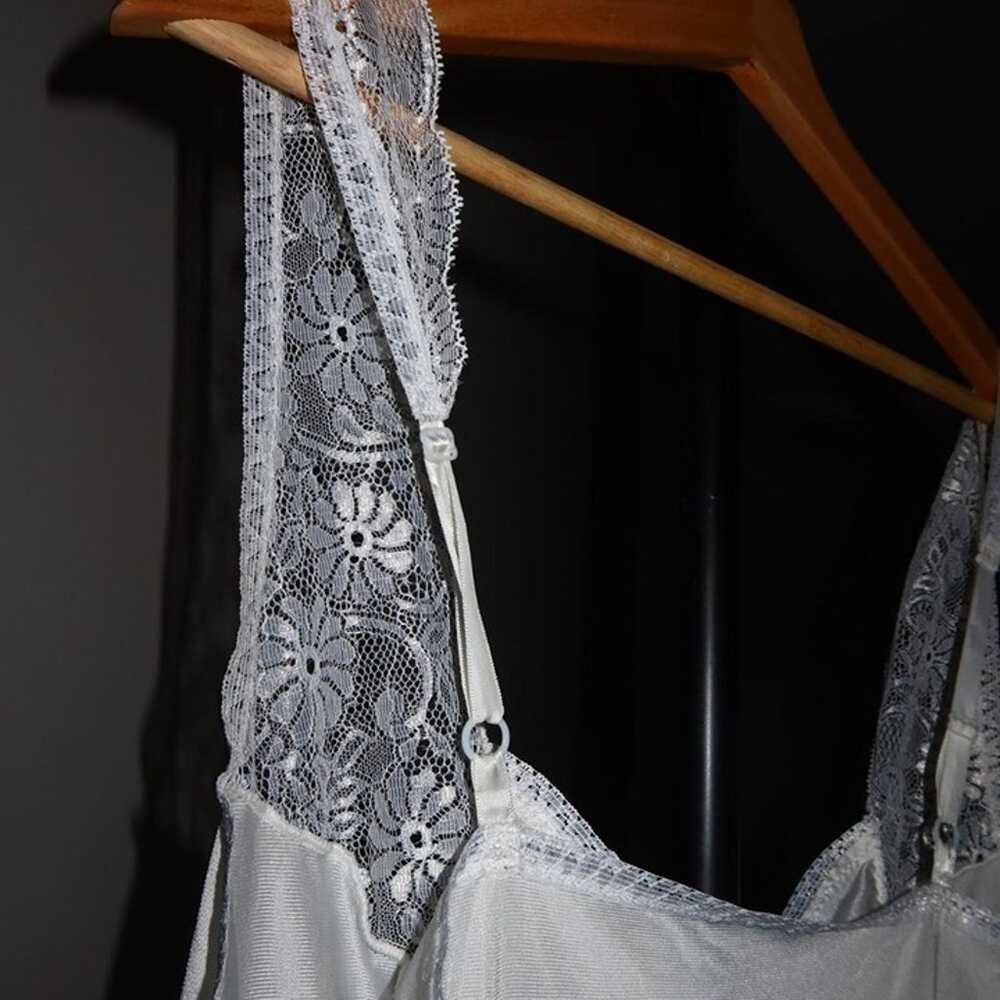 White Lace Slip Dress Size - image 6