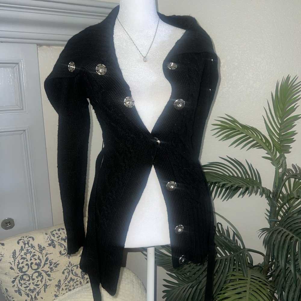 Vintage GUESS Wool Blend Sweater Cardigan Size XS - image 9