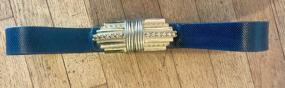 Alexis Kirk Navy Belt - image 2