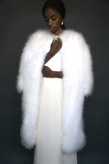 Marabou feather coat Gem