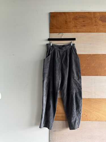 Vintage Grey Suede Trousers