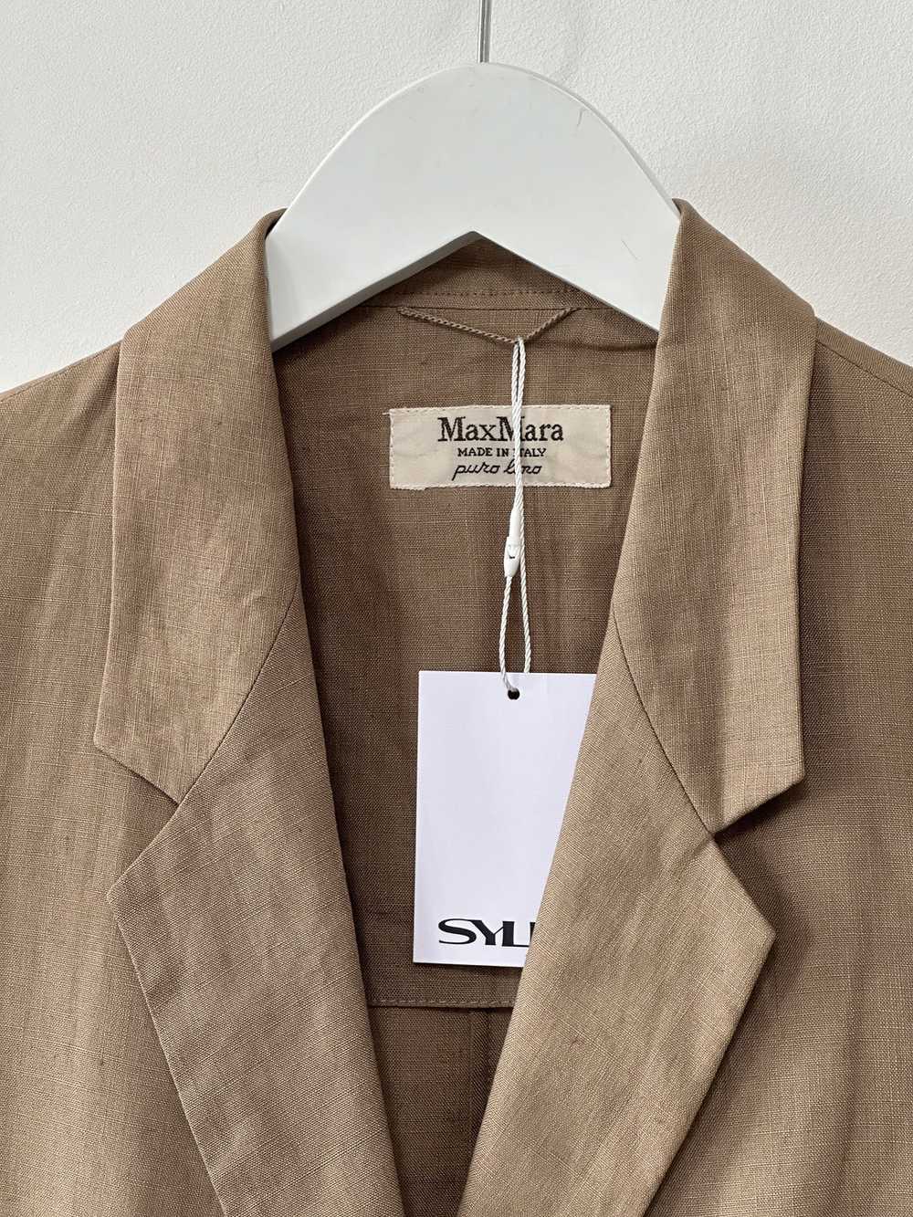 Max Mara 80s Pure Linen Lightweight Single Breast… - image 11