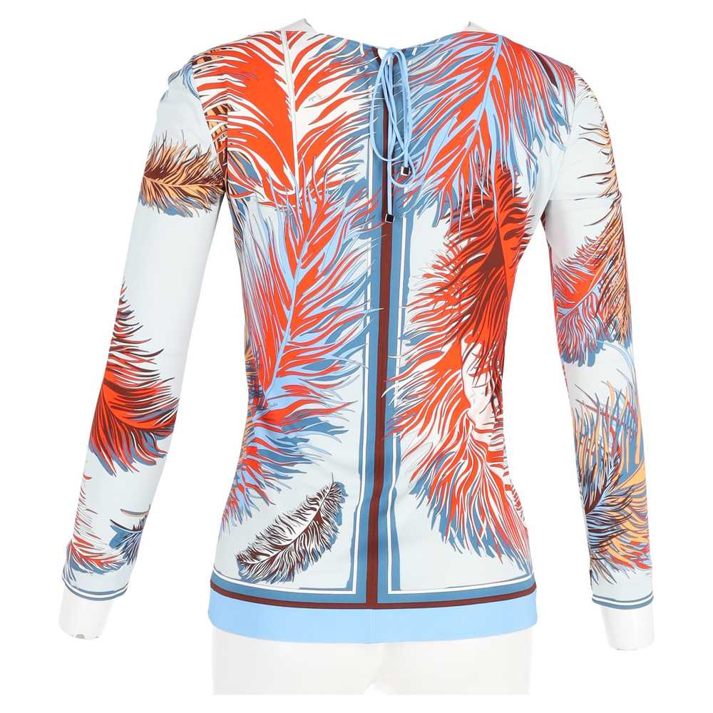 Product Details Emilio Pucci Palm Print Silk Top - image 6