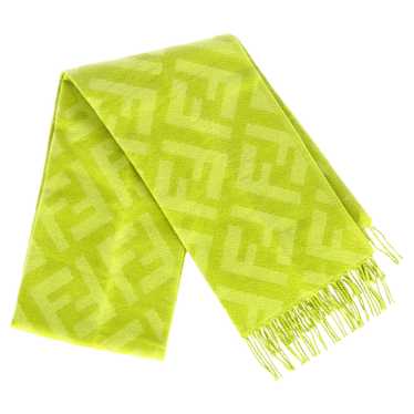 Product Details Fendi Lime FF Cashmere Scarf - image 1