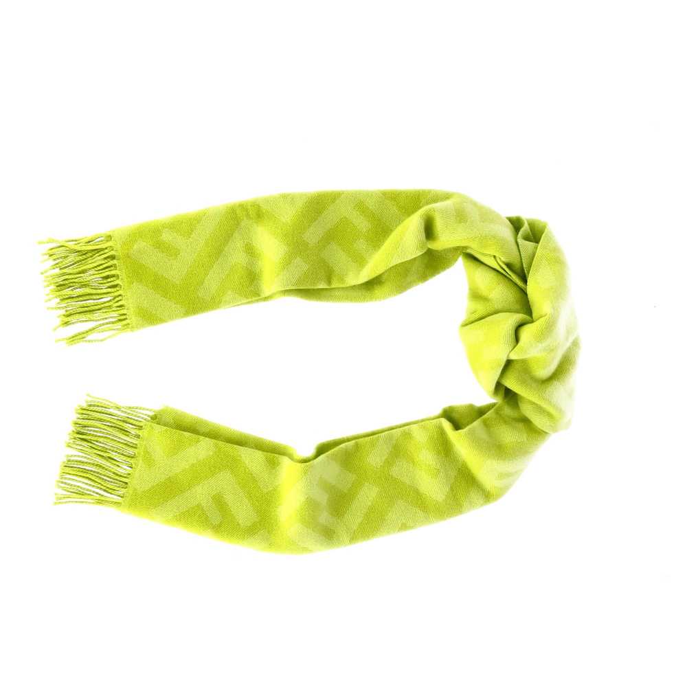 Product Details Fendi Lime FF Cashmere Scarf - image 6