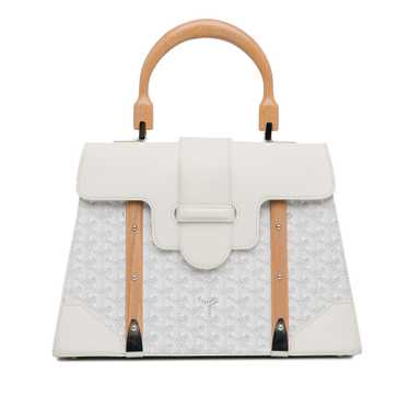 Product Details Goyard White Goyardine Saigon MM … - image 1