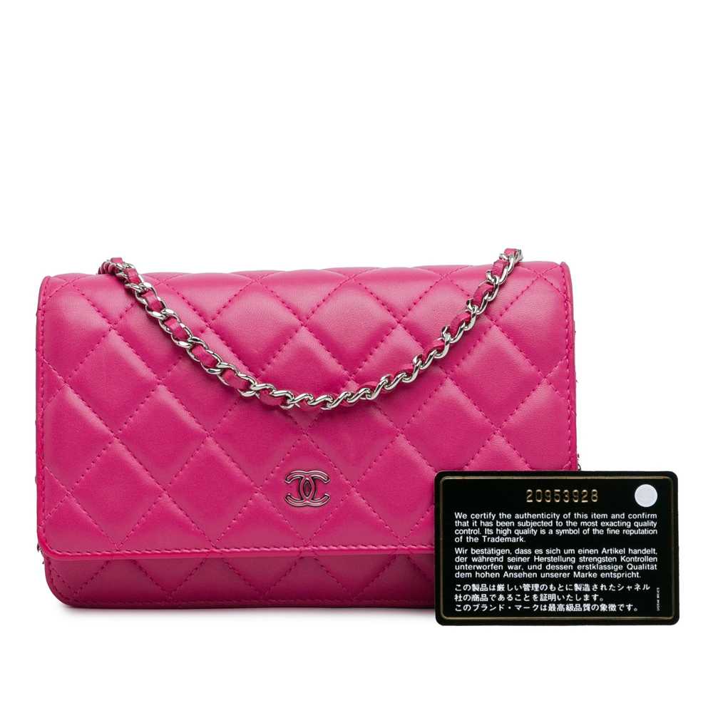 Product Details Chanel Pink Lambskin CC Wallet On… - image 10