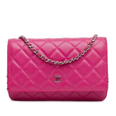 Product Details Chanel Pink Lambskin CC Wallet On… - image 1