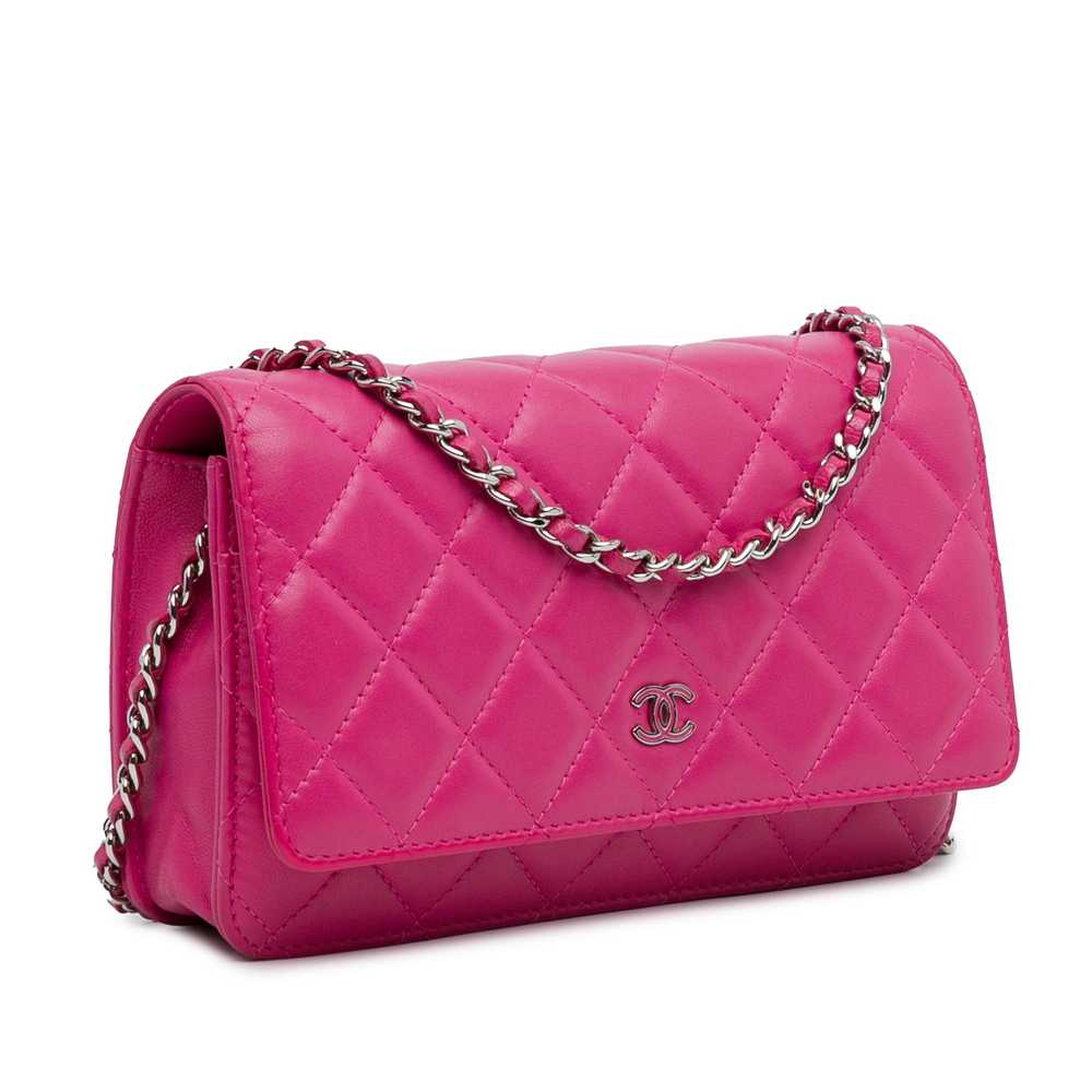 Product Details Chanel Pink Lambskin CC Wallet On… - image 2