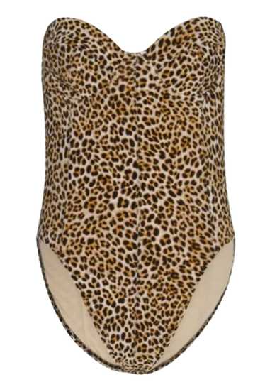 Managed by hewi Norma Kamali Leopard Print Corset 