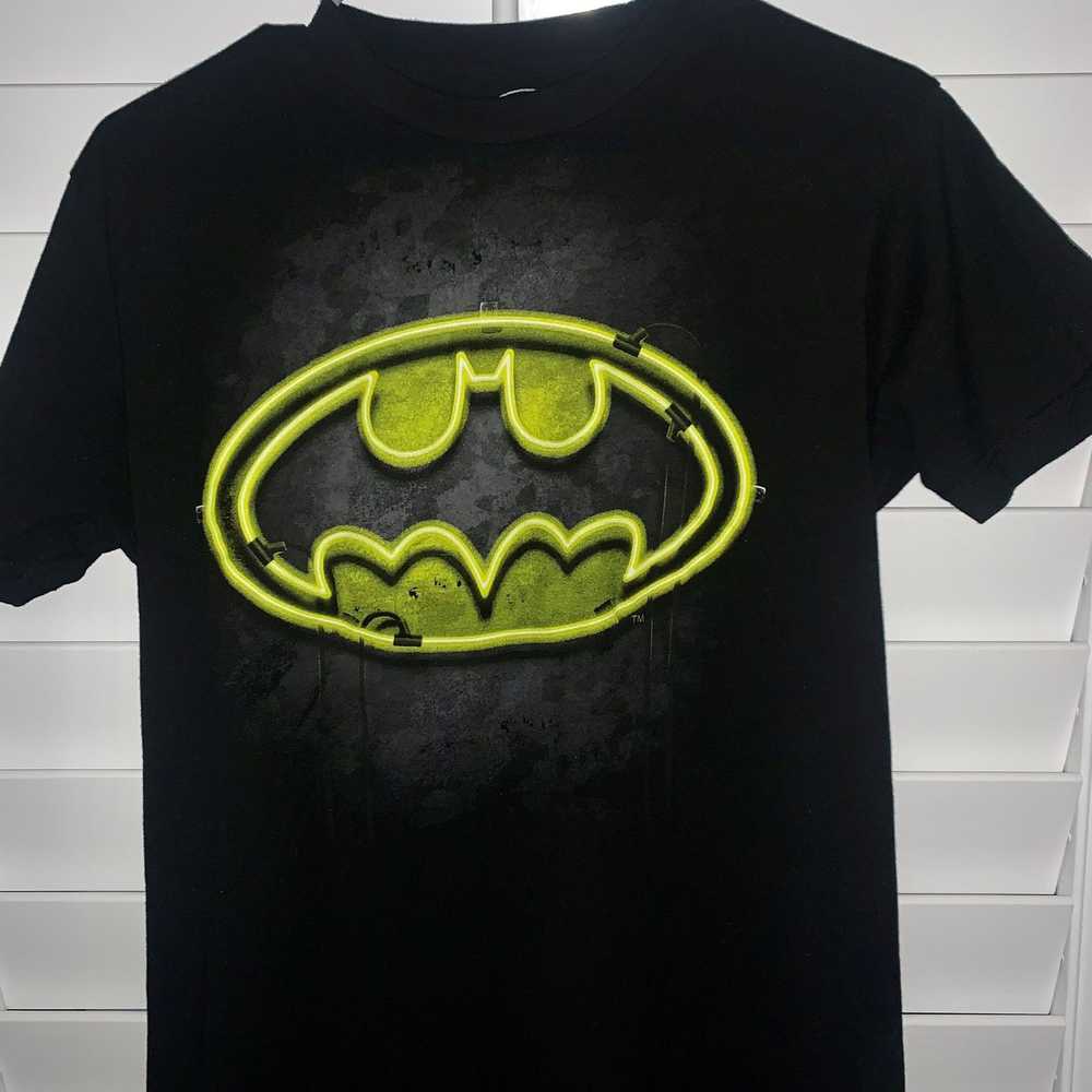 Batman Batman Symbol Yellow Logo - Black T-Shirt - image 2