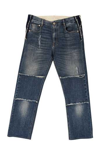 Stella McCartney - Medium Wash Distressed Patchwor