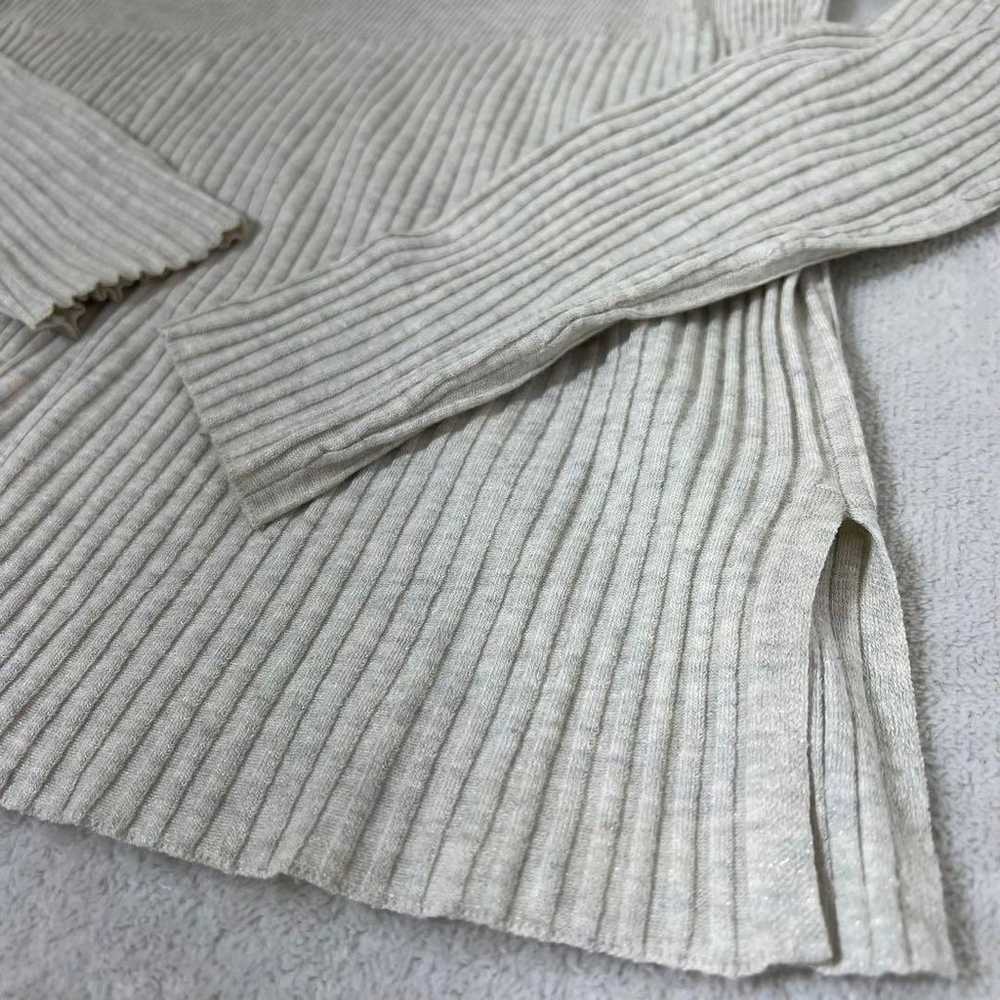 Lothlorian Rib Knit (M) Switch V-neck Slit Plain … - image 8