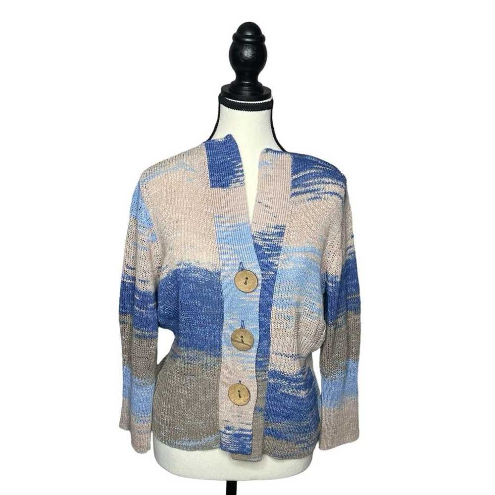 Orvis Cardigan Sweater Women's L Wooden Buttons C… - image 1