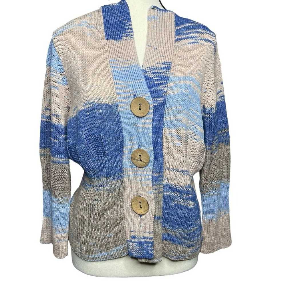 Orvis Cardigan Sweater Women's L Wooden Buttons C… - image 3