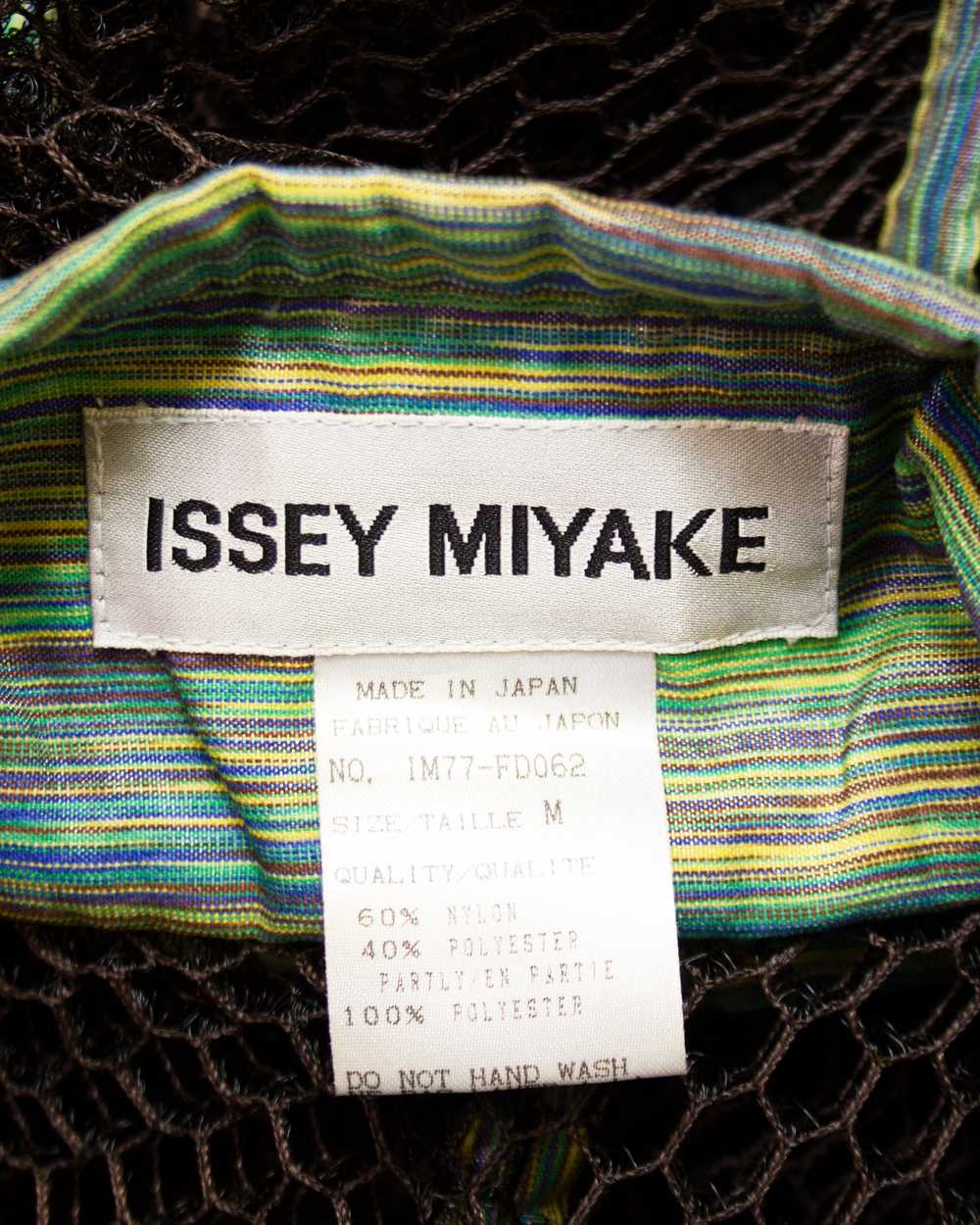 Issey Miyake Black and Green "Fish Net" Jacket - image 7