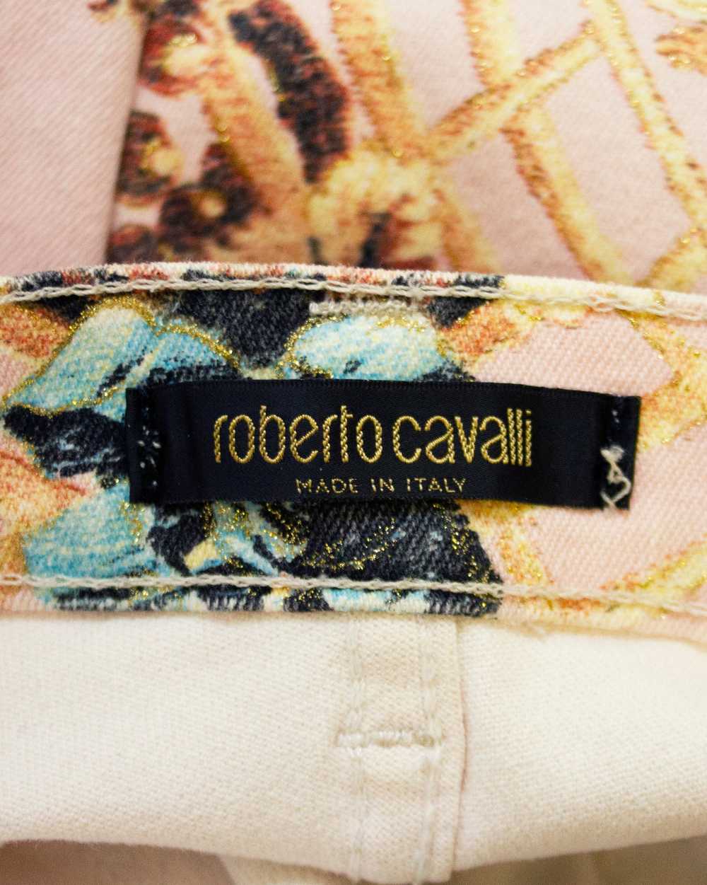 Roberto Cavalli Pale Pink Printed Jeans - image 8