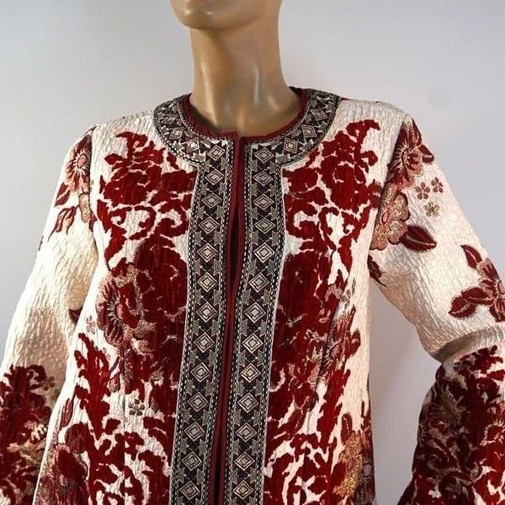 Soft Surroundings Quilted Floral Tapestry Jacket … - image 2