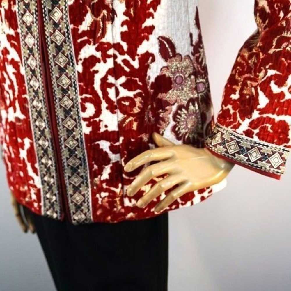 Soft Surroundings Quilted Floral Tapestry Jacket … - image 4