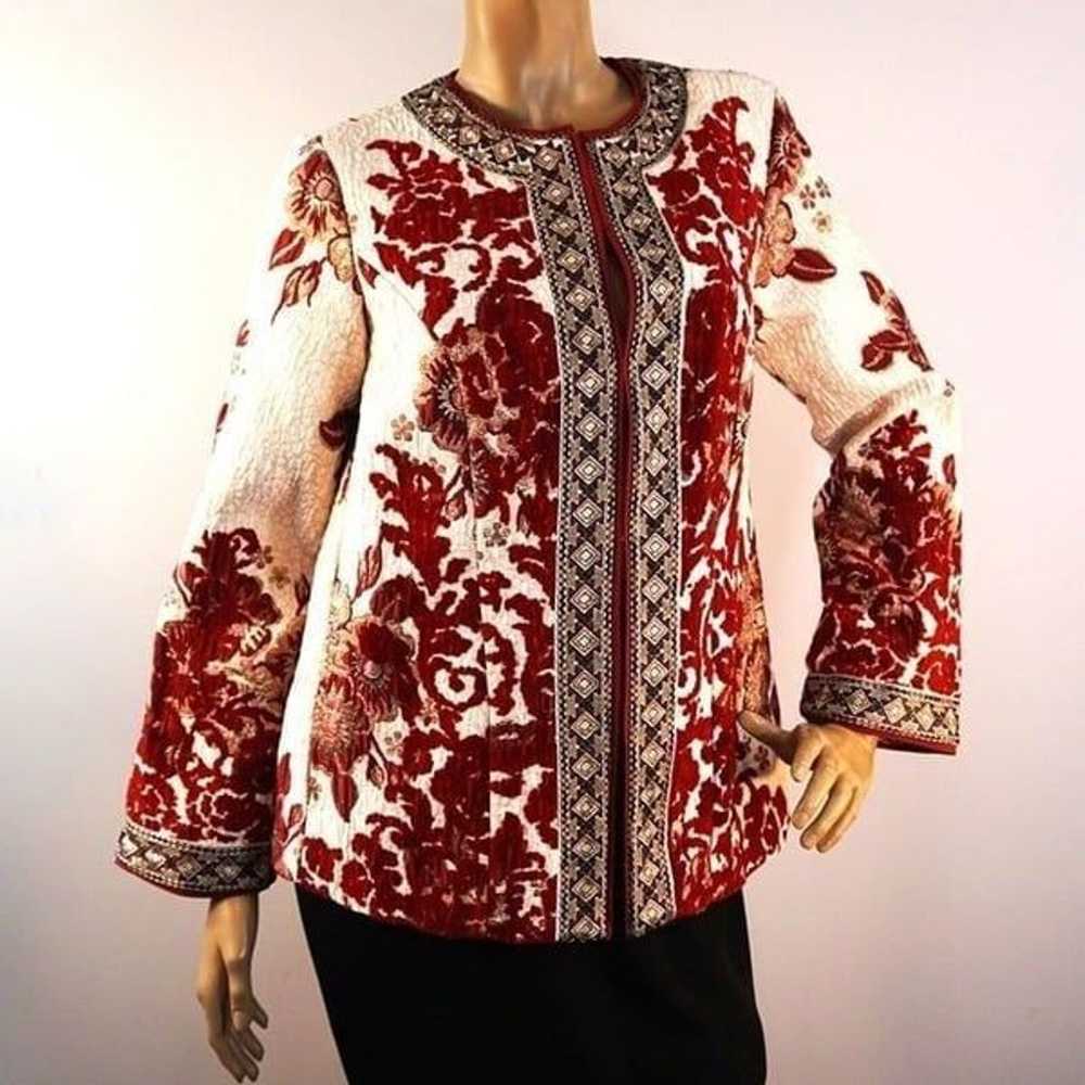 Soft Surroundings Quilted Floral Tapestry Jacket … - image 5