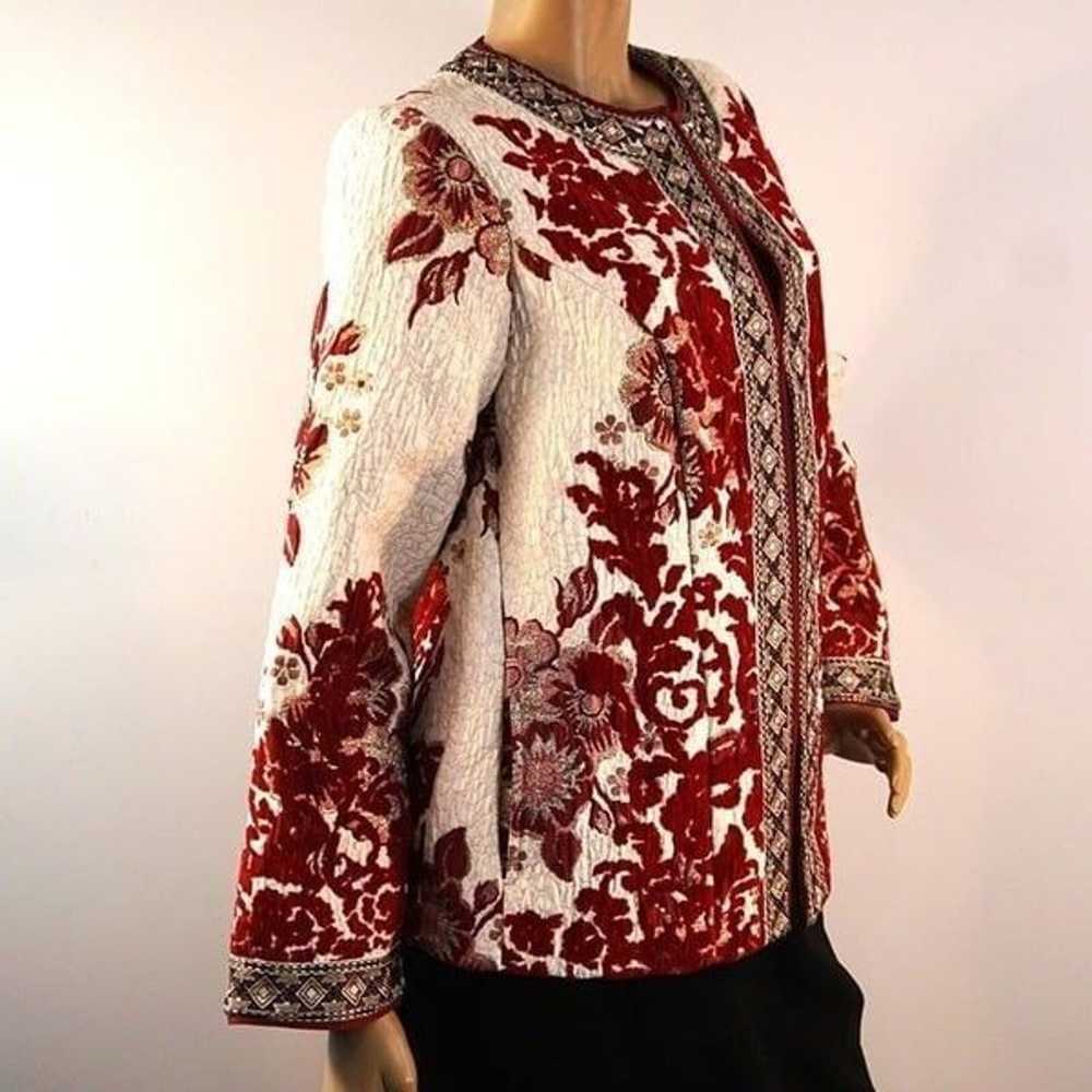 Soft Surroundings Quilted Floral Tapestry Jacket … - image 6