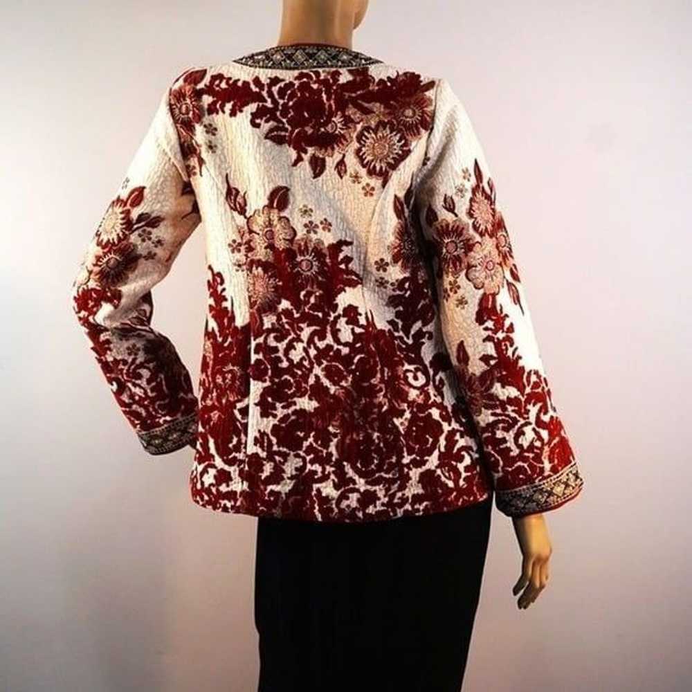 Soft Surroundings Quilted Floral Tapestry Jacket … - image 7