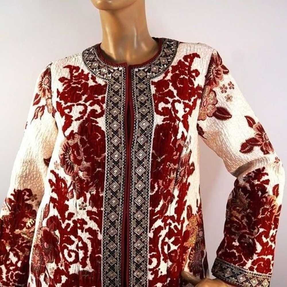 Soft Surroundings Quilted Floral Tapestry Jacket … - image 8