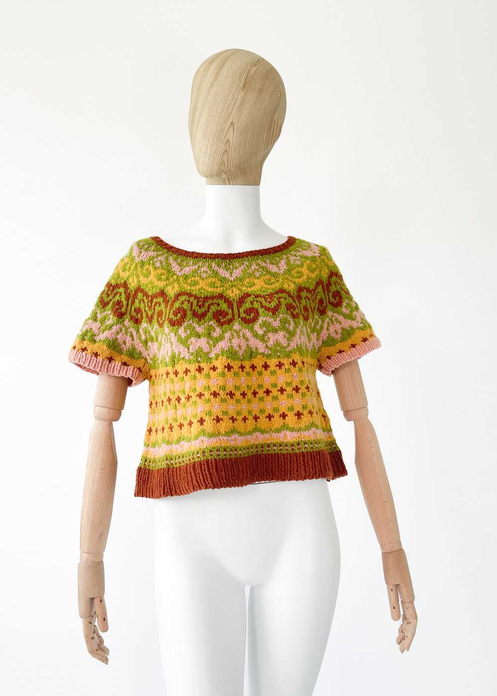 Vintage Hand Knit Sweater - image 1