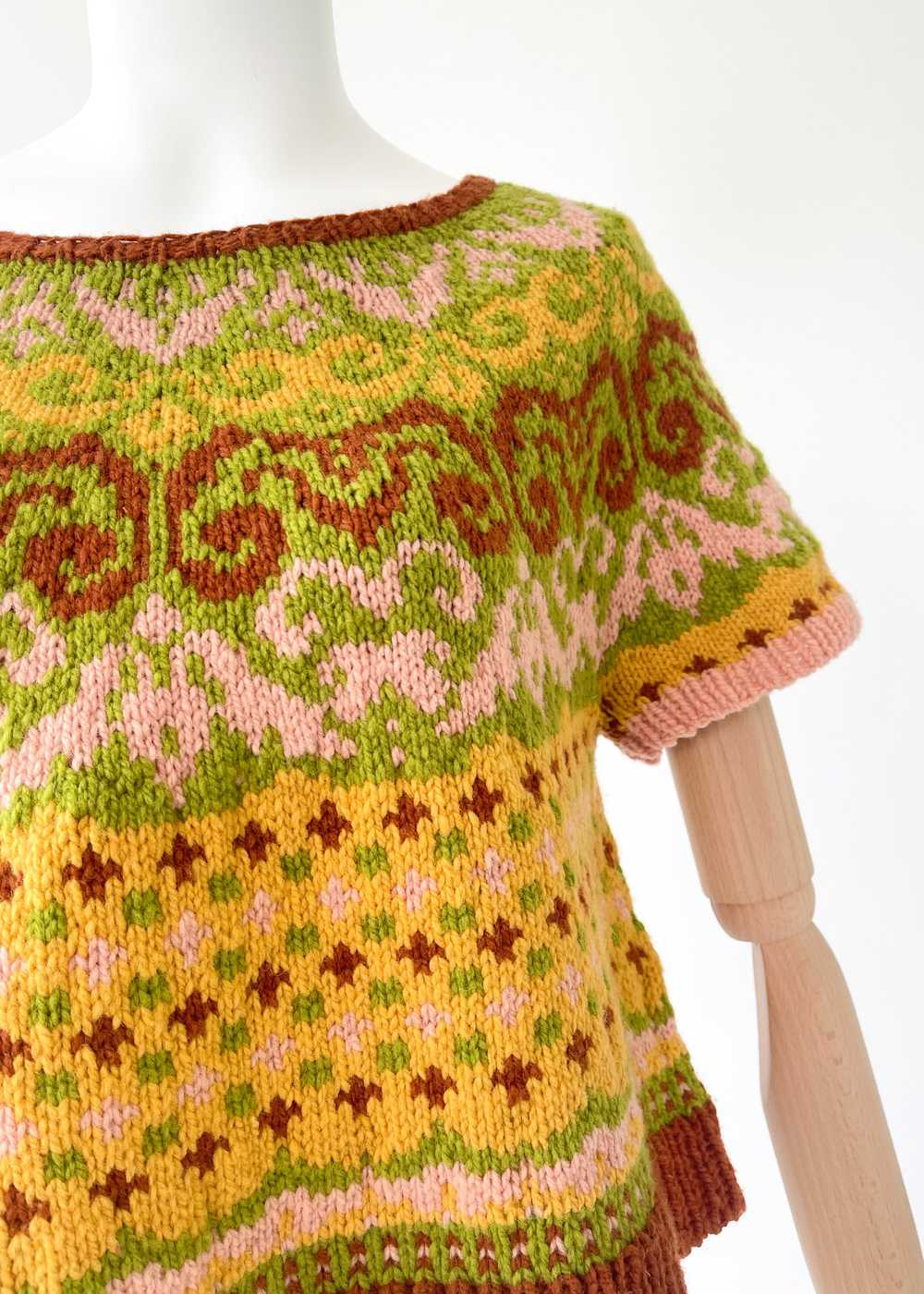 Vintage Hand Knit Sweater - image 3