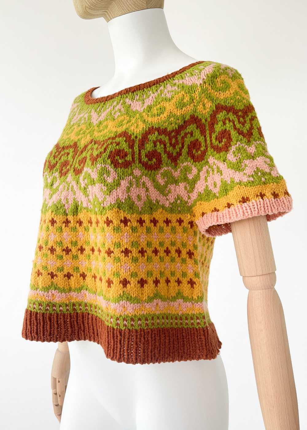 Vintage Hand Knit Sweater - image 5