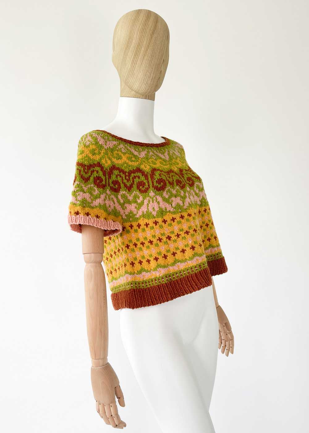 Vintage Hand Knit Sweater - image 6