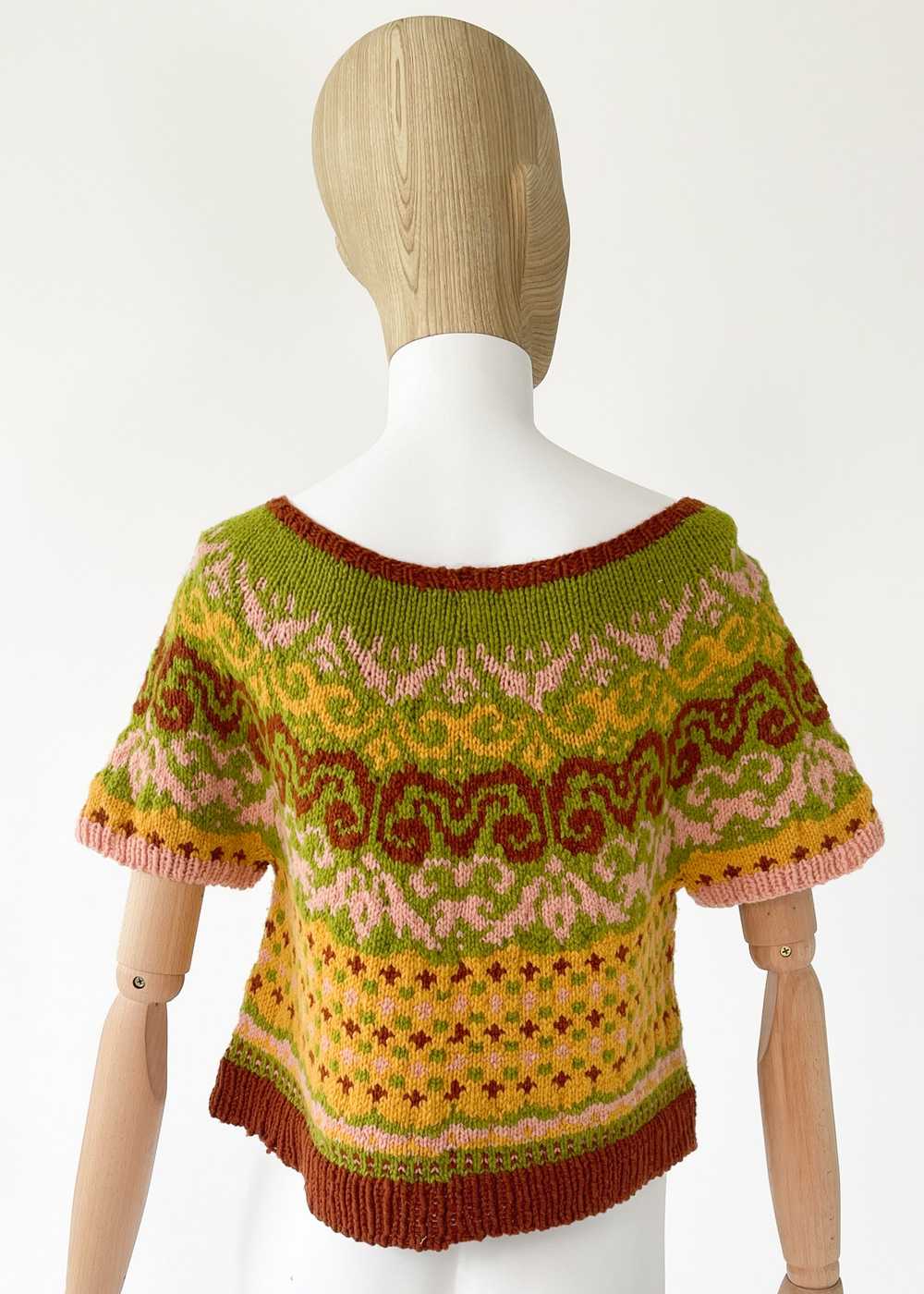 Vintage Hand Knit Sweater - image 7